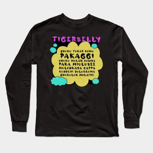 Tigerbally Theme Song Lyrics - Bobby Lee Gifts & Merchandise for Sale Long Sleeve T-Shirt by Ina